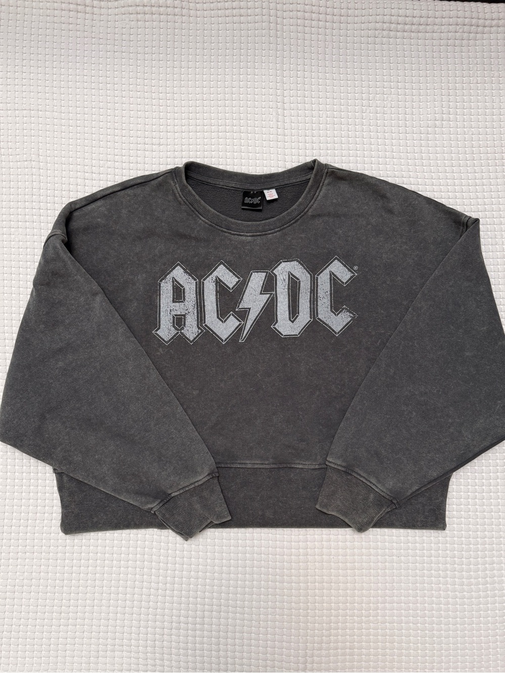 AC/DC Gray Logo Crewneck Sweatshirt